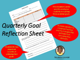Quarterly Goal Sheet