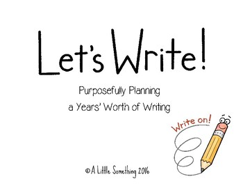 Preview of Quarterly Writing Plans