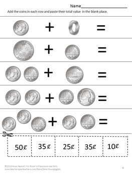 coins counting identifying coins special education life