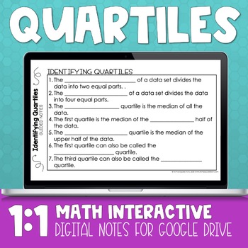 Preview of Quartile Digital Math Notes