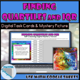 Quartiles and Interquartile Range Digital Task Cards & Mys