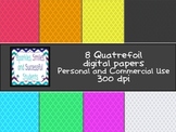 Digital Papers: Quatrefoil Pack
