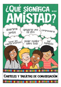 Preview of Qué significa... AMISTAD?  Español / Spanish worksheets (friends)