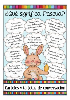 Preview of Qué significa... PASCUA? Español / Spanish worksheets EASTER culture + customs
