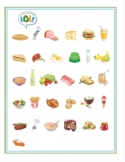 Food / La Comida - Vocabulary Pages with Graphics - Englis