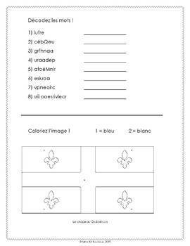 Quebec French Reading Comprehension Package *EDITABLE* by Mme B's Boutique