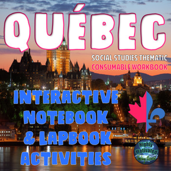 Preview of Quebec Interactive Notebook Activities Consumable Workbook