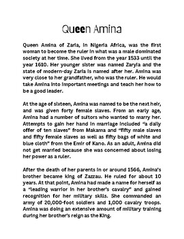 Preview of Queen Amina of Zaria