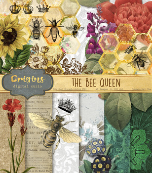 Download Bee Honeycomb Digital Paper Worksheets Teaching Resources Tpt