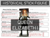 Queen Elizabeth Historical Stick Figure (Mini-biography)