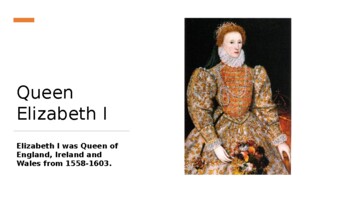 Preview of Queen Elizabeth I Powerpoint