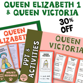 Preview of Queen Elizabeth I | Queen Victoria | Womens History Month