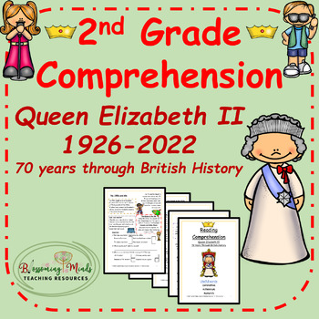 Preview of Queen Elizabeth II British History over 70 years 2nd Grade reading comprehension