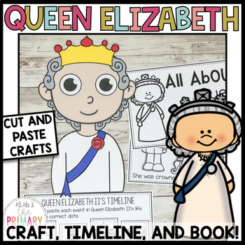 Preview of Queen Elizabeth II craft | Womens History Month craft and activity