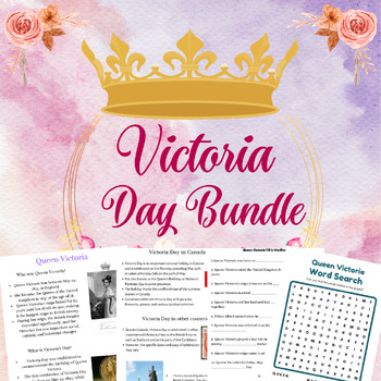 Preview of Queen Victoria Day Resource- May 24th Activity Booklet
