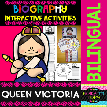 Preview of Queen Victoria - Interactive Activities - Dual Language
