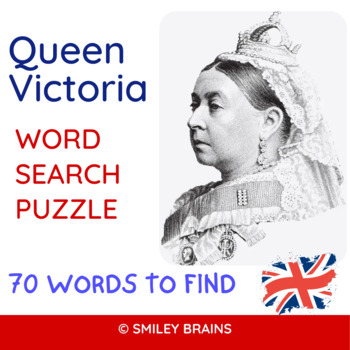 Preview of Queen Victoria Word Search Puzzle - Queen Victoria's Empire - British Monarchy