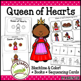 Queen of Hearts Nursery Rhyme: Books & Sequencing Cards