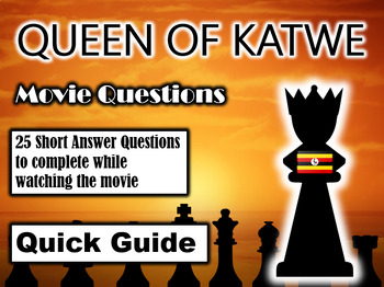 Preview of Queen of Katwe (2016) - 25 Movie Questions with Answer Key (Quick Guide)