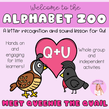 Preview of Queenie & Ulta - Alphabet Zoo Letter Introduction lesson - PreK and Kindergarten