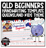 Queensland Beginners Handwriting Template, Queensland Kids