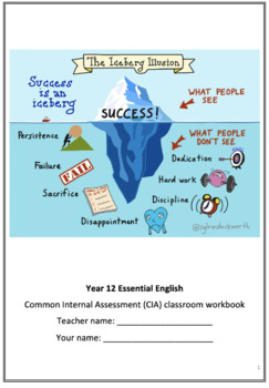 Preview of 2022 Queensland Essential English: Common Internal Assessment Workbook