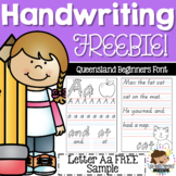 Queensland Handwriting Practice Sheets Beginners Font Easi