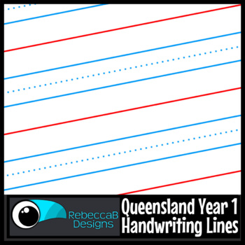 Preview of Queensland Year 1 Handwriting Lines Clip Art
