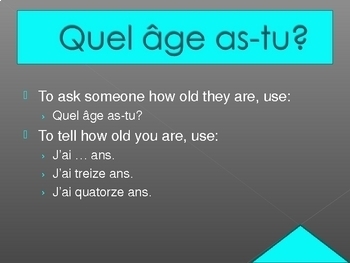 How old are you (Age in English) Google Slides Distance Learning