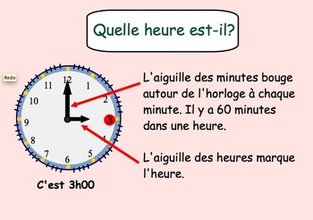 Quelle Heure Est Il Interactive Smartboard Lesson By Carmela Fiorino Vieira