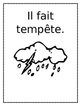 Preview of Quel temps fait-il? French Weather Poster
