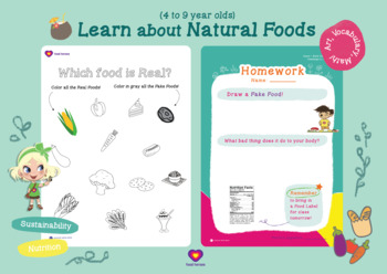 Preview of Learn about Natural Foods and Nutrition Activities