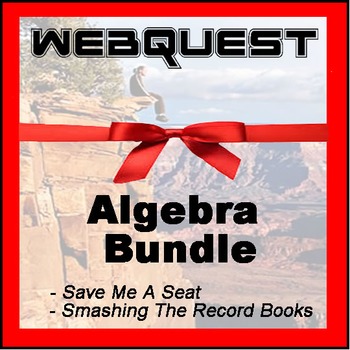 Preview of Webquests - Quest For Knowledge - Algebra Bundle