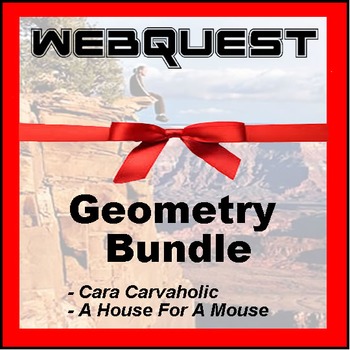Preview of Webquests - Quest For Knowledge - Geometry Bundle