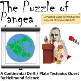 Quest- The Puzzle of Pangea, A Continental Drift / Plate Tectonics Activity