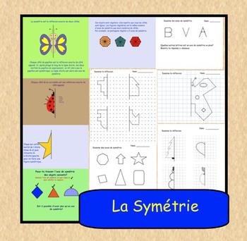 Preview of Qu'est ce que c'est la symétrie?  Interactive SMARTboard Gr. 3-4