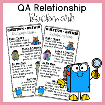Preview of Question Answer Relationships Bookmark