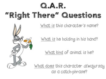 Preview of Question Answer Relationships (PowerPoint and Graphic Organizers)