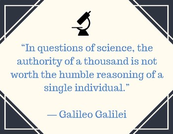 Question Authority Poster Galileo By Curt S Journey Tpt