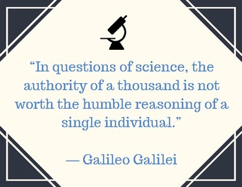 Question Authority Poster Galileo By Orrin Curtis Tpt