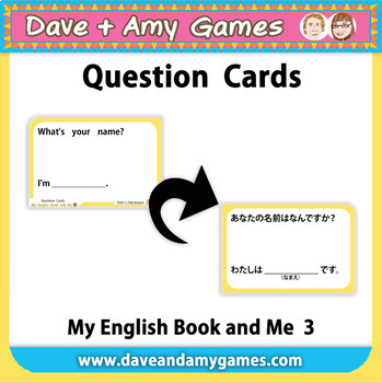 Preview of Question Cards: My English Book and Me: Elementary 1