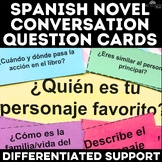 Question Cards for any novel in Spanish class Interpersona