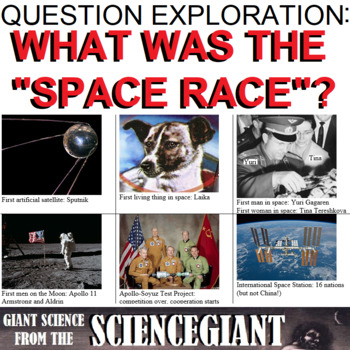 Preview of Question Exploration: What Was the Space Race? (Rocket Rivals Russia and USA)