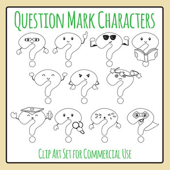 question mark black and white clip art