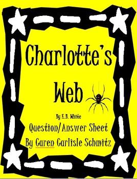 Preview of Question Sheet - Charlotte's Web