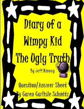 Preview of Question Sheet - Diary of a Wimpy Kid - The Ugly Truth #5