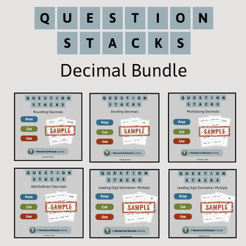 Preview of Question Stacks: Decimal Operations Bundle