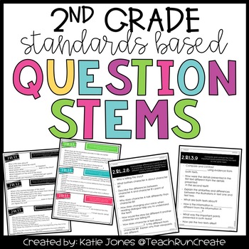 Preview of Question Stems - 2nd Grade Standards Based
