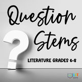 Question Stems Higher Order Thinking Reading Literature Gr