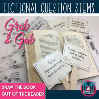 Preview of Question Stems Task Cards or Discussion Sticks for Any Fictional Text